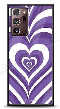 Dafoni Glossy Samsung Galaxy Note 20 Ultra Purple Hearts Klf