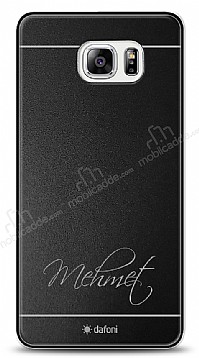 Dafoni Metal Samsung Galaxy Note 5 El Yazs simli Kiiye zel Klf