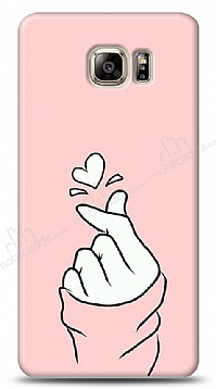 Samsung Galaxy Note 5 Pink Finger Heart Klf