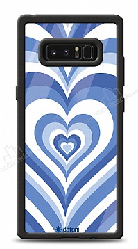 Dafoni Glossy Samsung Galaxy Note 8 Blue Hearts Klf