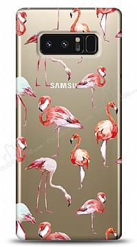 Samsung Galaxy Note 8 Flamingo Resimli Klf