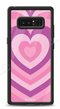 Dafoni Glossy Samsung Galaxy Note 8 Pink Hearts Klf
