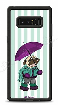 Dafoni Art Samsung Galaxy Note 8 Pug in the Rain Klf