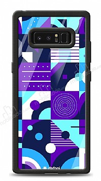 Dafoni Glossy Samsung Galaxy Note 8 Purple Geometric Pattern Klf