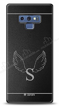 Dafoni Metal Samsung Galaxy Note 9 Angel Wing Tek Harf Kiiye zel Klf