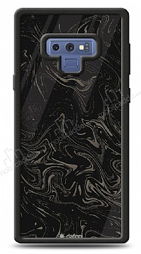 Dafoni Glossy Samsung Galaxy Note 9 Black Marble Pattern Klf