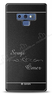 Dafoni Metal Samsung Galaxy Note 9 iftlere zel Kalpli simli Kiiye zel Klf