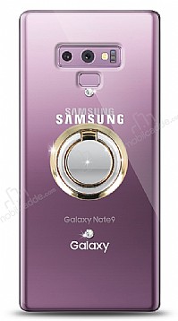 Samsung Galaxy Note 9 Gold Tutuculu Tal effaf Klf