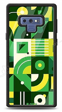 Dafoni Glossy Samsung Galaxy Note 9 Green Geometric Pattern Klf
