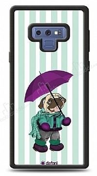 Dafoni Art Samsung Galaxy Note 9 Pug in the Rain Klf