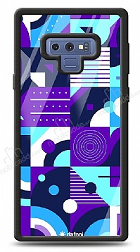 Dafoni Glossy Samsung Galaxy Note 9 Purple Geometric Pattern Klf