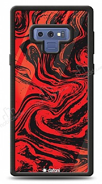 Dafoni Glossy Samsung Galaxy Note 9 Red Marble Klf