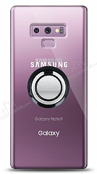 Samsung Galaxy Note 9 Siyah Tutuculu effaf Klf