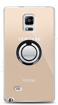 Samsung Galaxy Note Edge Siyah Tutuculu effaf Klf