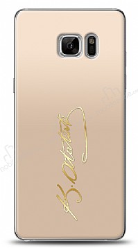 Samsung Galaxy Note FE Gold Atatrk mza Klf