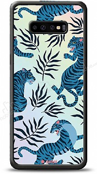 Dafoni Hologram Samsung Galaxy S10 Blue Tiger Klf