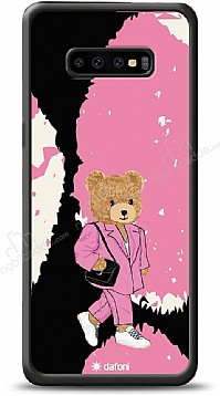 Dafoni Art Samsung Galaxy S10 Business Teddy Bear Klf