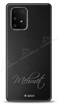 Dafoni Metal Samsung Galaxy S10 Lite El Yazs simli Kiiye zel Klf