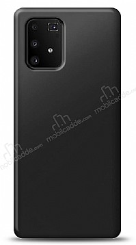 Samsung Galaxy S10 Lite Siyah Mat Silikon Klf