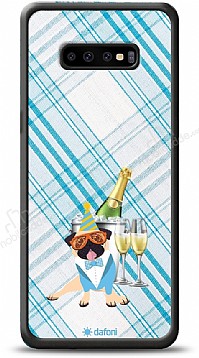 Dafoni Art Samsung Galaxy S10 Party Pug Klf