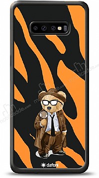 Dafoni Art Samsung Galaxy S10 Plus Detective Teddy Bear Klf