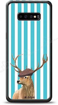 Dafoni Art Samsung Galaxy S10 Plus Fedora Deer Klf