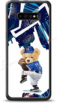 Dafoni Art Samsung Galaxy S10 Plus Hand Soccer Teddy Bear Klf