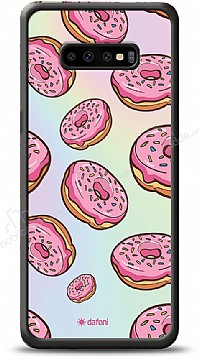 Dafoni Hologram Samsung Galaxy S10 Plus Pembe Donut Klf