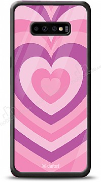 Dafoni Glossy Samsung Galaxy S10 Plus Pink Hearts Klf