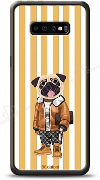Dafoni Art Samsung Galaxy S10 Plus Pug Style Klf