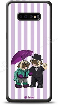 Dafoni Art Samsung Galaxy S10 Rainy Day Pugs Klf