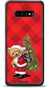 Dafoni Art Samsung Galaxy S10 Santa Bear Klf