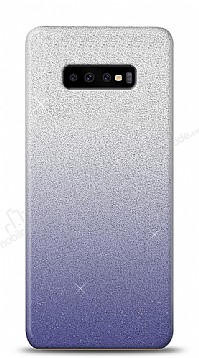 Samsung Galaxy S10 Simli Siyah Silikon Klf