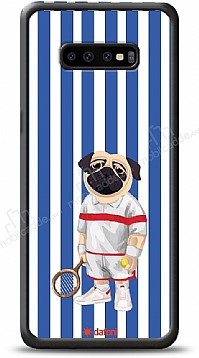 Dafoni Art Samsung Galaxy S10 Tennis Boy Pug Klf