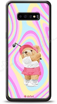 Dafoni Art Samsung Galaxy S10 Tennis Girl Bear Klf