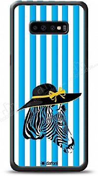 Dafoni Art Samsung Galaxy S10 Zebra Siluet Klf