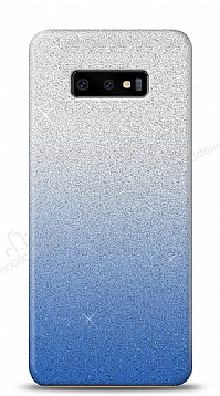 Samsung Galaxy S10e Simli Mavi Silikon Klf