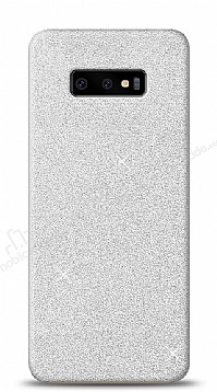Samsung Galaxy S10e Simli Silver Silikon Klf