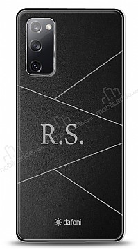 Dafoni Metal Samsung Galaxy S20 FE Geometrik ift Harf Kiiye zel Klf