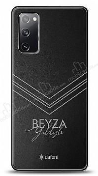 Dafoni Metal Samsung Galaxy S20 FE Geometrik simli Kiiye zel Klf