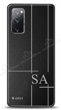 Dafoni Metal Samsung Galaxy S20 FE Linear ift Harf Kiiye zel Klf
