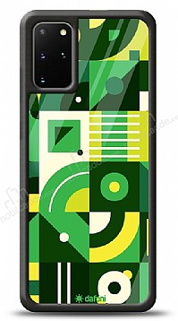 Dafoni Glossy Samsung Galaxy S20 Plus Green Geometric Pattern Klf