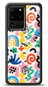 Dafoni Glossy Samsung Galaxy S20 Ultra Colorful Pattern Klf