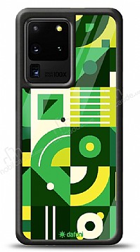 Dafoni Glossy Samsung Galaxy S20 Ultra Green Geometric Pattern Klf