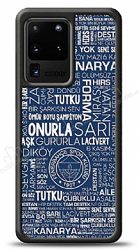 Dafoni Glossy Samsung Galaxy S20 Ultra Lisansl Fenerbahe Mavi Tipografi Klf
