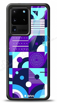 Dafoni Glossy Samsung Galaxy S20 Ultra Purple Geometric Pattern Klf