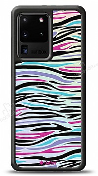 Dafoni Hologram Samsung Galaxy S20 Ultra Renkli Zebra Klf