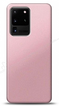 Samsung Galaxy S20 Ultra Rose Gold Mat Silikon Klf