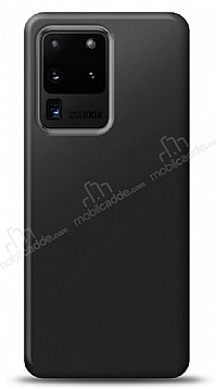 Samsung Galaxy S20 Ultra Siyah Mat Silikon Klf
