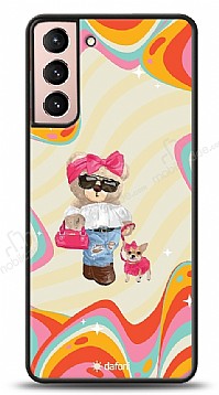 Dafoni Art Samsung Galaxy S21 Pinky Bear Klf
